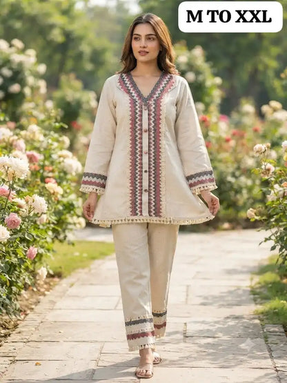 Off-White Dahlia Co-Ord Set