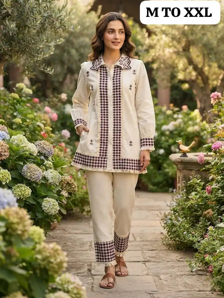 Off-White Dahlia Co-Ord Set