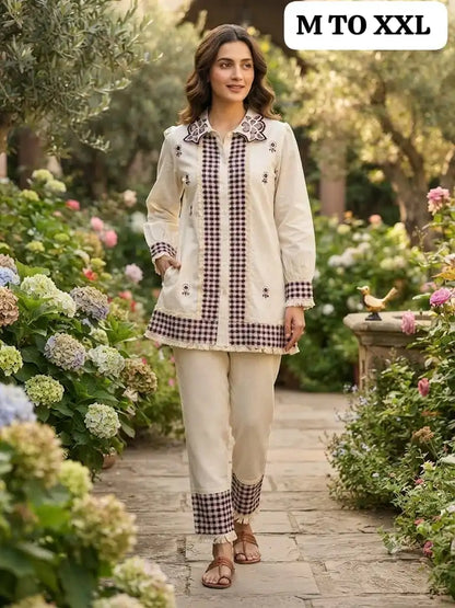 Off-White Dahlia Co-Ord Set
