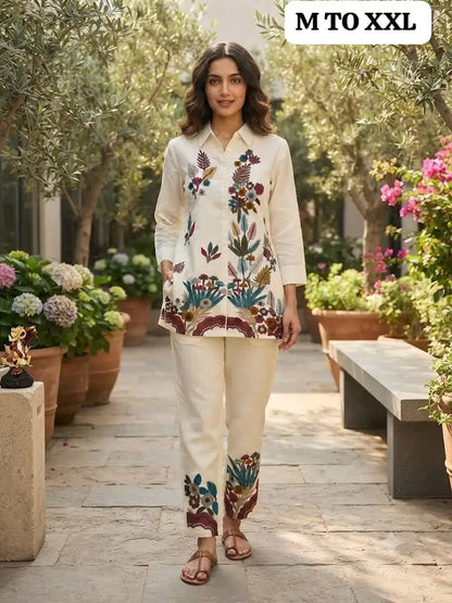 Off-White Dahlia Co-Ord Set