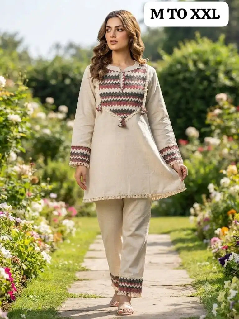 Off-White Dahlia Co-Ord Set