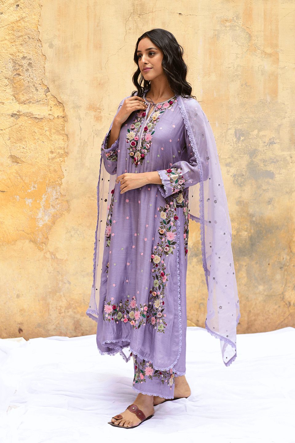 Palazzo Suit with Heavy Embroidery for Wedding & Parties