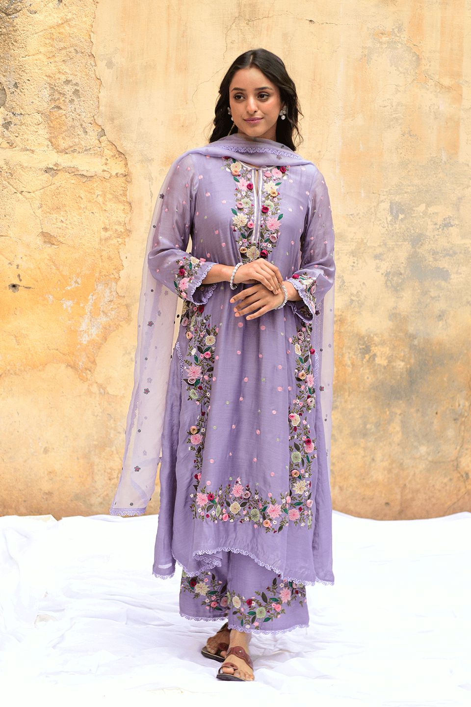 Palazzo Suit with Heavy Embroidery for Wedding & Parties