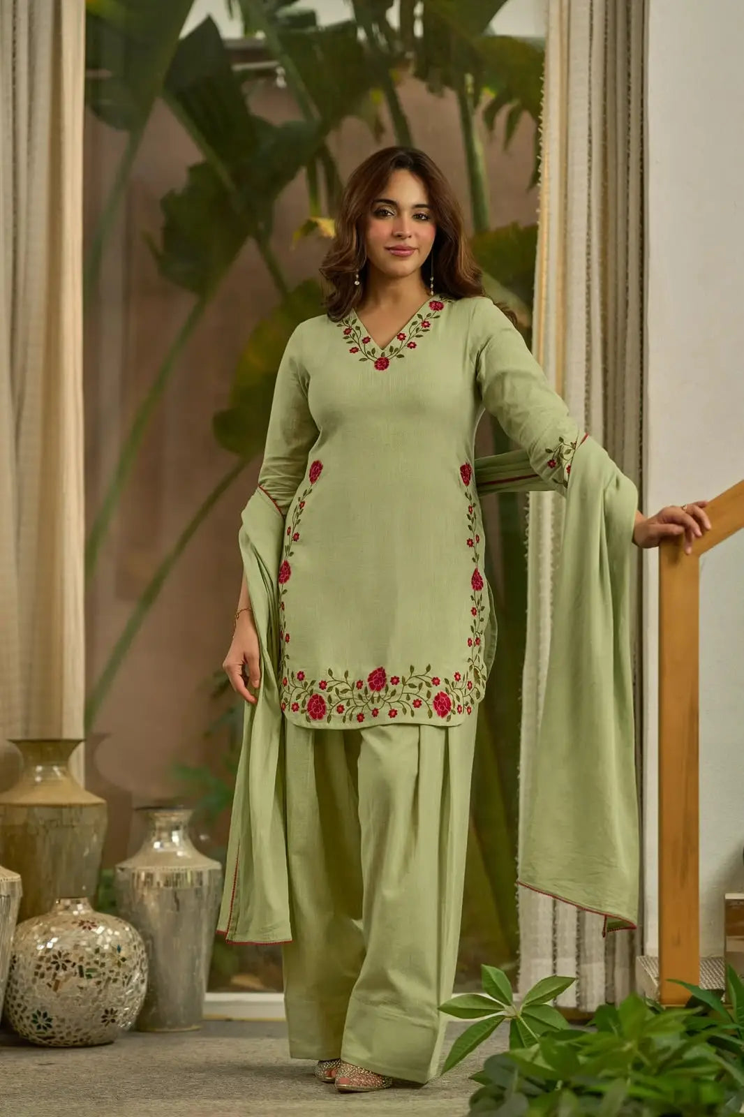 Party Look Farsi Salwar Suit for Girl