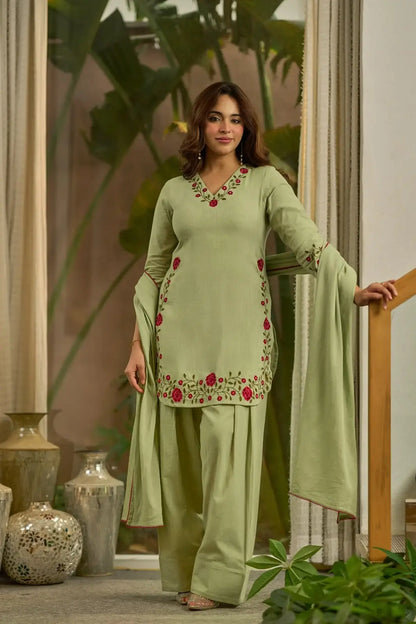 Party Look Farsi Salwar Suit for Girl