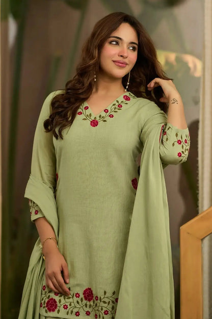 Party Look Farsi Salwar Suit for Girl