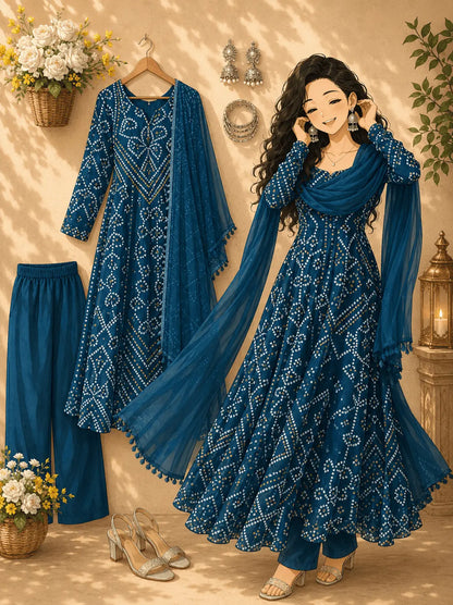 Party Wear Anarkali Dress Set