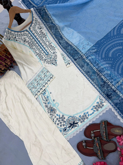 Party Wear Farsi Suit Set