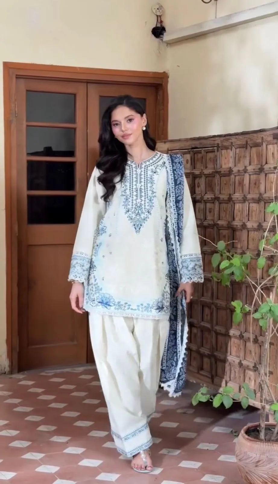 Party Wear Farsi Suit Set