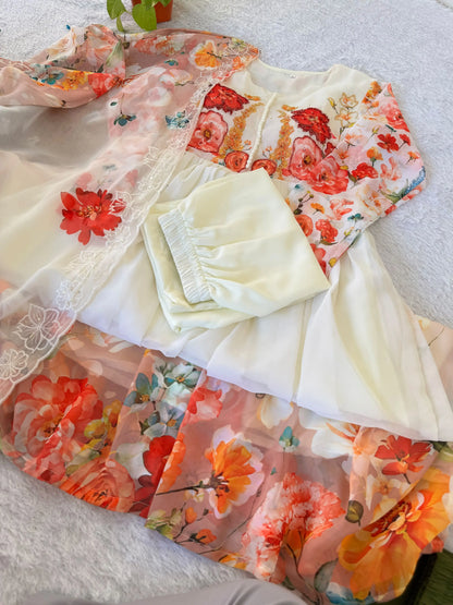 Party Wear Floral Gown