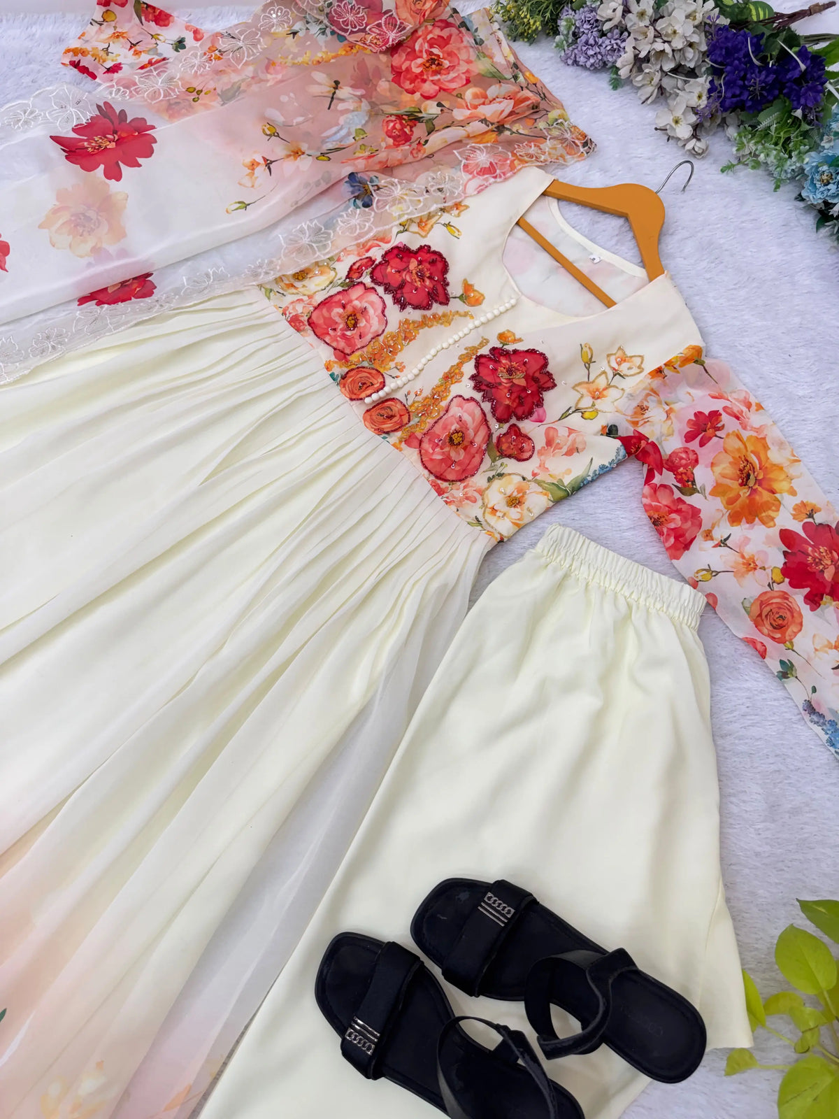 Party Wear Floral Gown