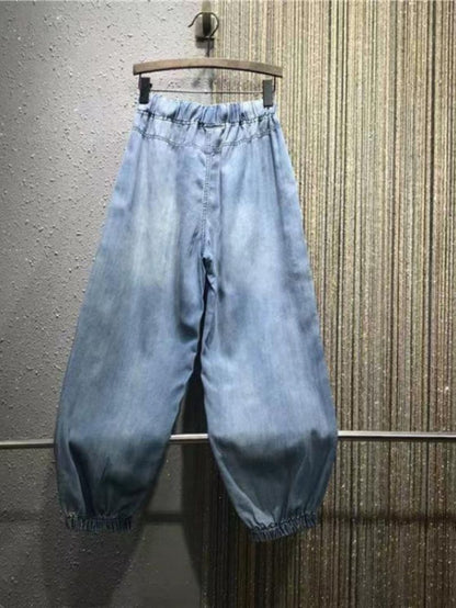 Pearl Denim High Waisted Jeans for Women  Party Wear