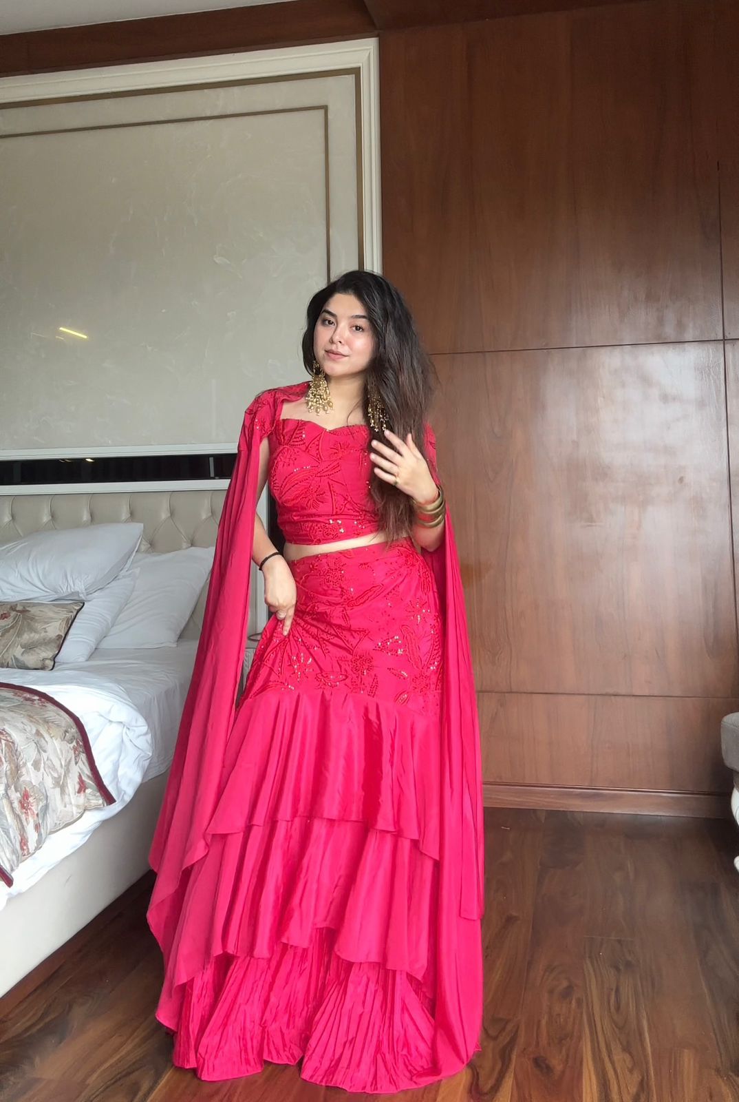 Pink Lehenga Suit Set