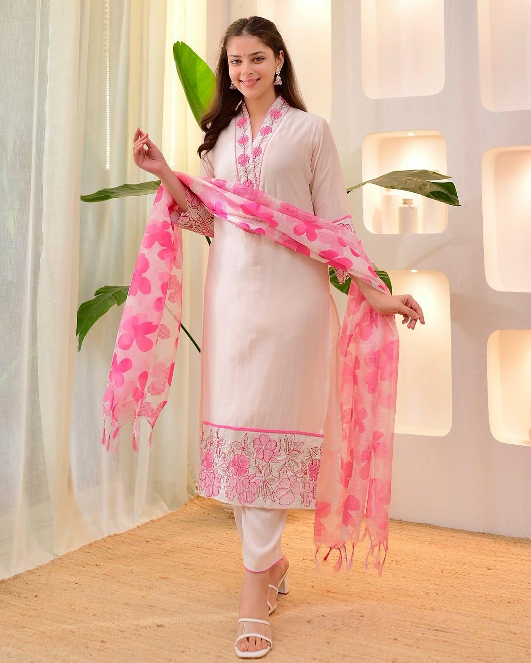 Premium Cotton Flex Kurti Pant with Dupatta