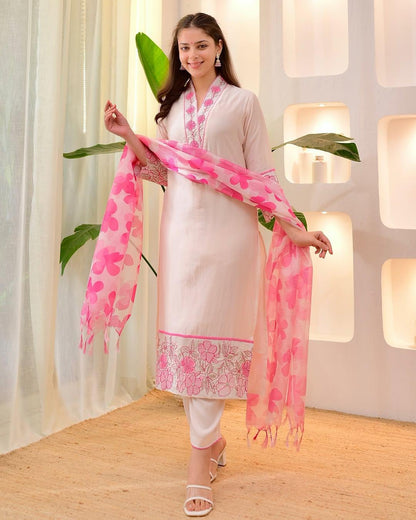 Premium Cotton Flex Kurti Pant with Dupatta