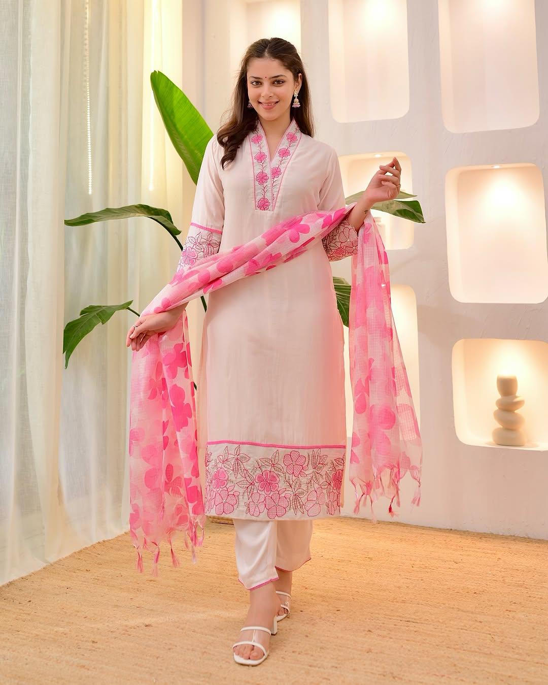 Premium Cotton Flex Kurti Pant with Dupatta