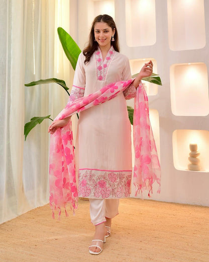Premium Cotton Flex Kurti Pant with Dupatta