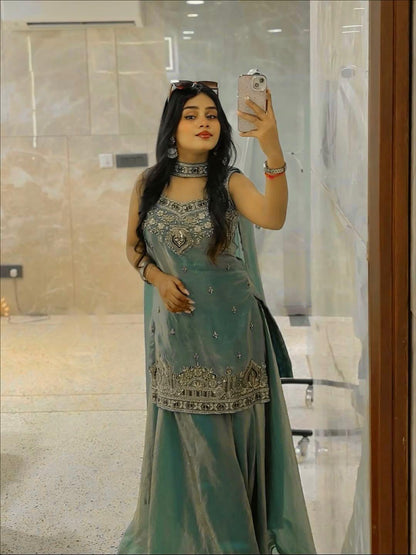 Premium Festive Sharara Suit