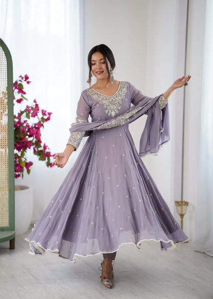 Premium Flared Ethnic Gown