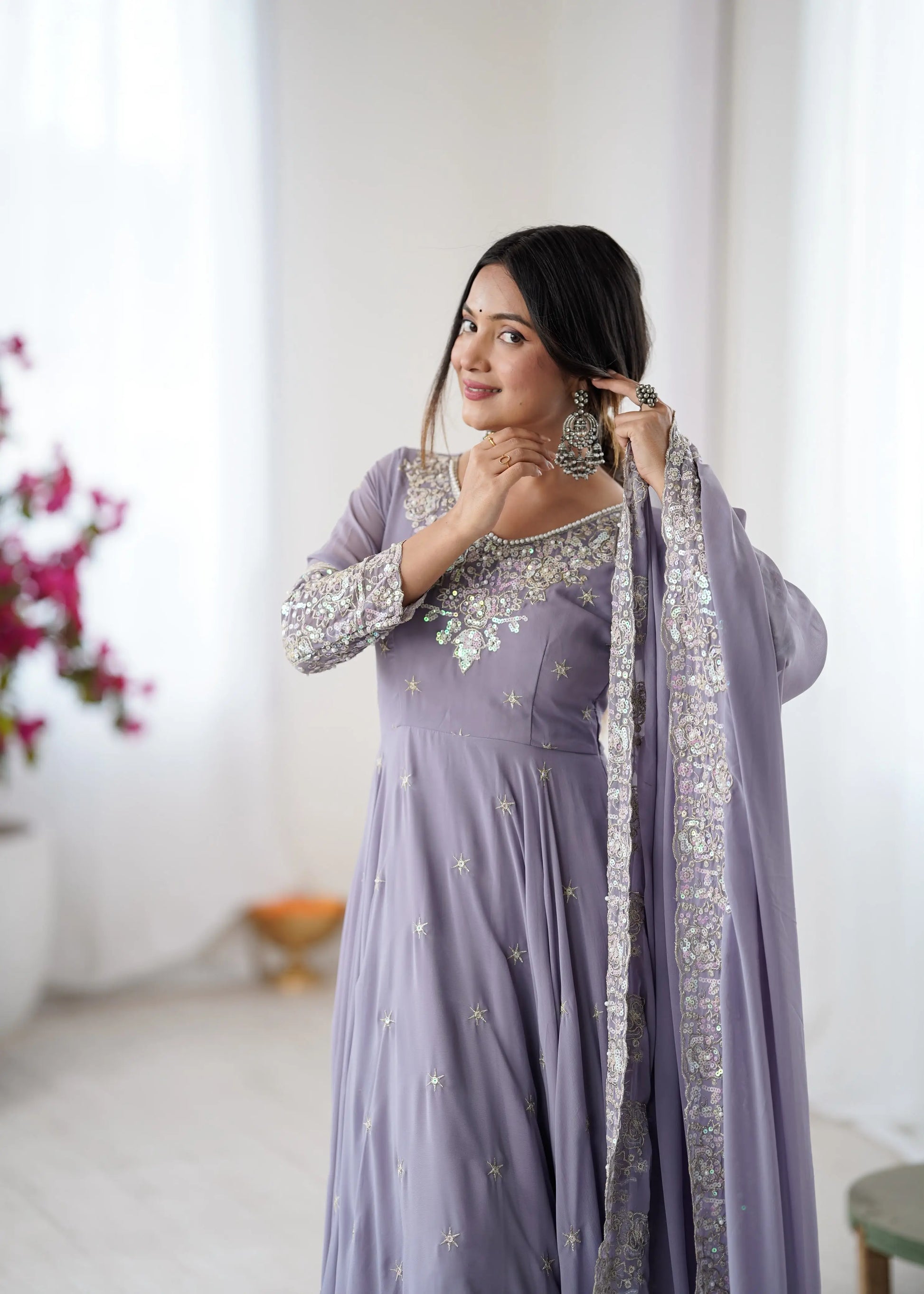Premium Flared Ethnic Gown