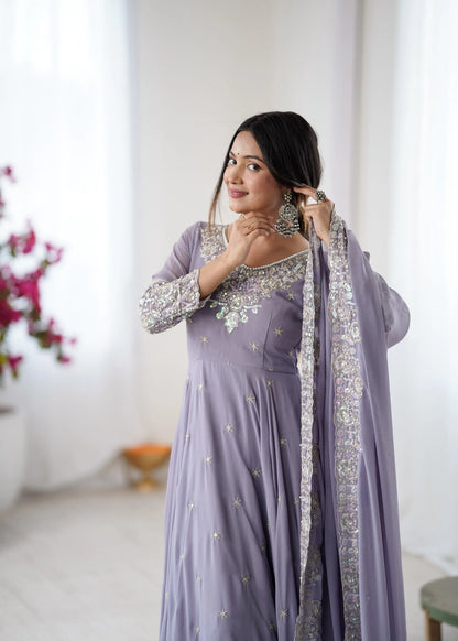Premium Flared Ethnic Gown