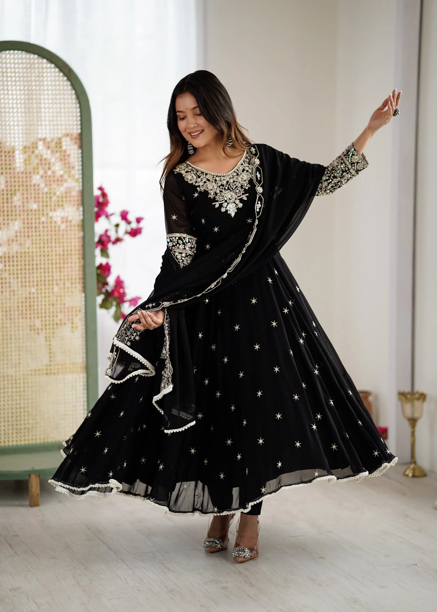Premium Flared Ethnic Gown