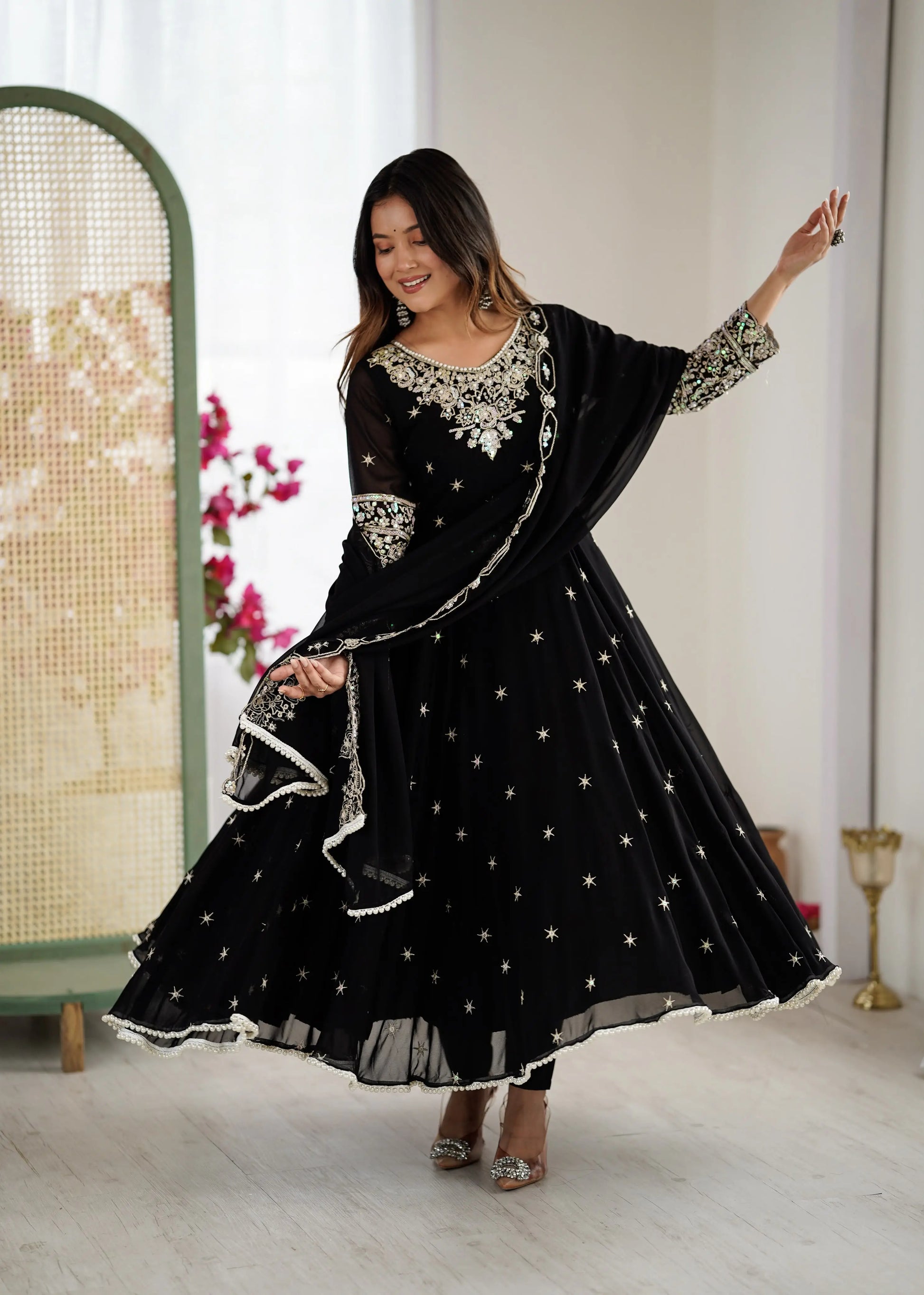 Premium Flared Ethnic Gown