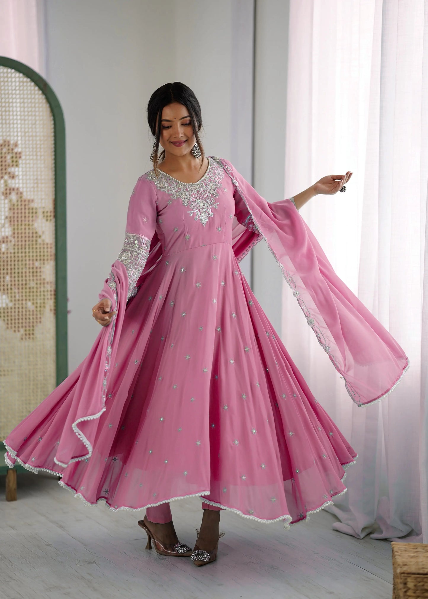 Premium Flared Ethnic Gown