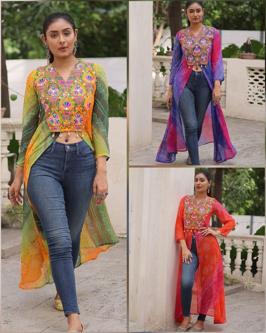 Premium Readymade Front Open Long Kurti for Women