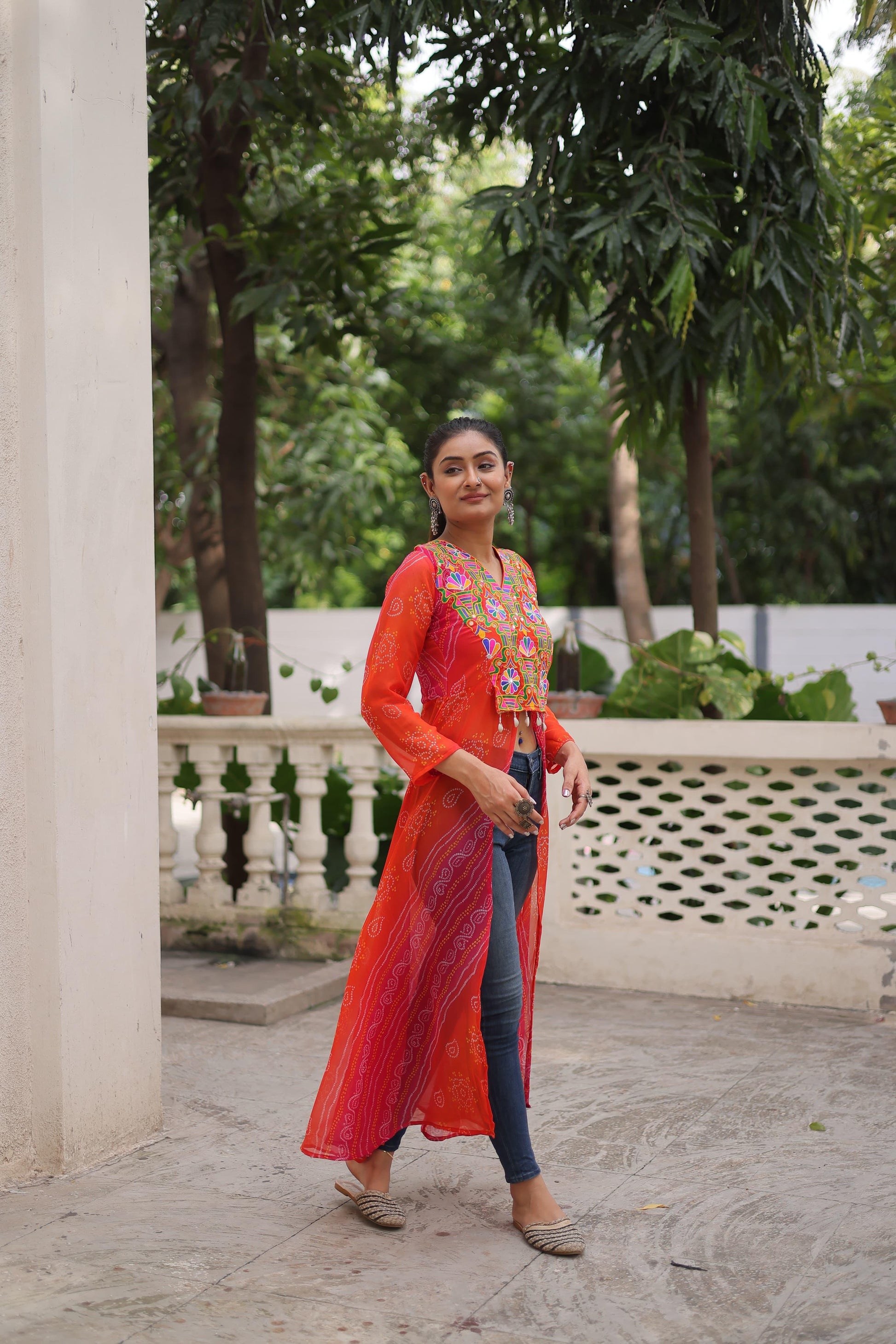 Premium Readymade Front Open Long Kurti for Women