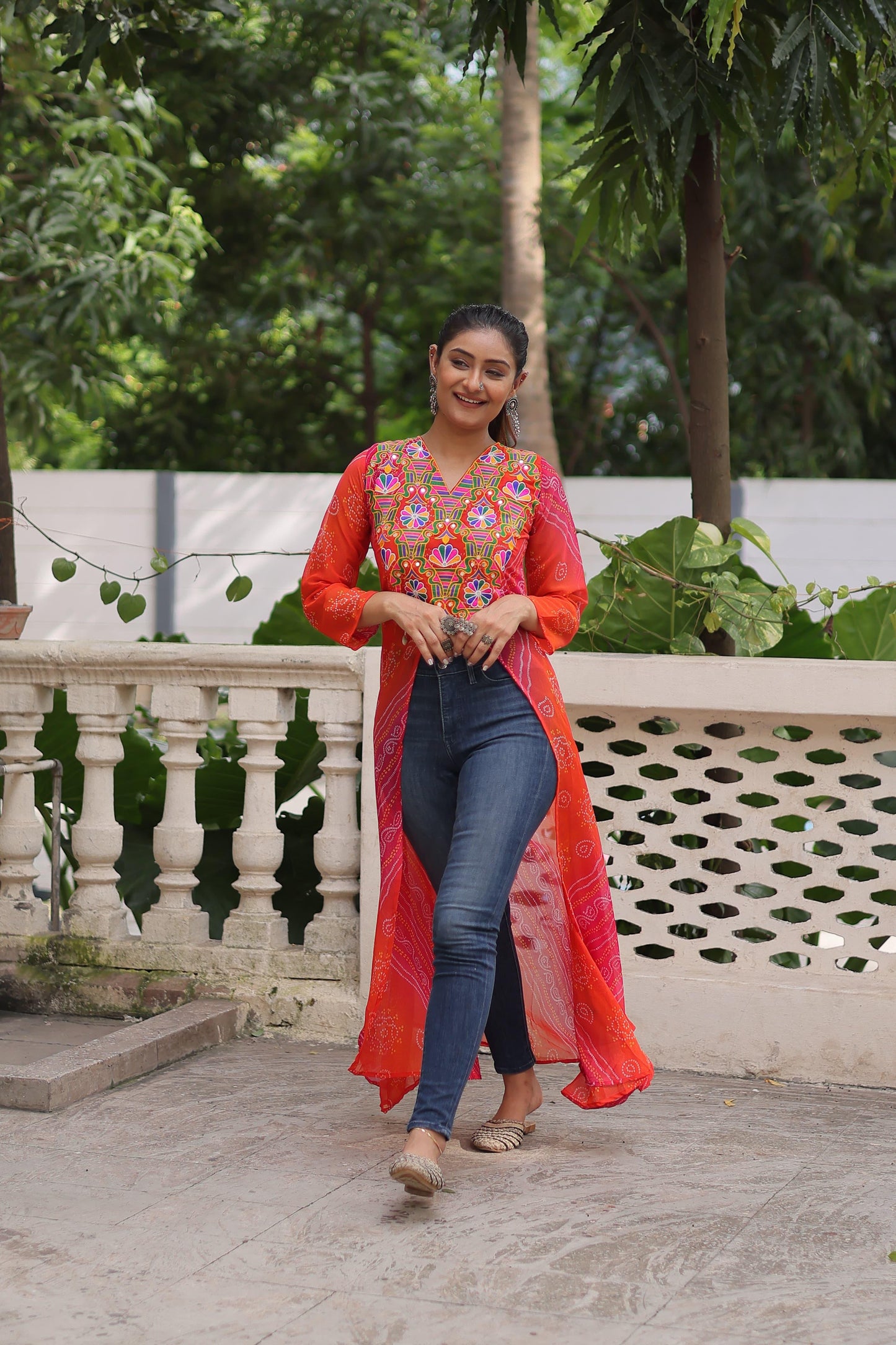 Premium Readymade Front Open Long Kurti for Women