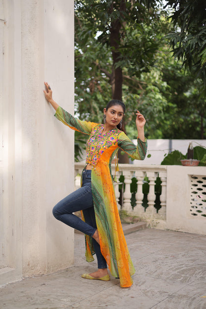 Premium Readymade Front Open Long Kurti for Women