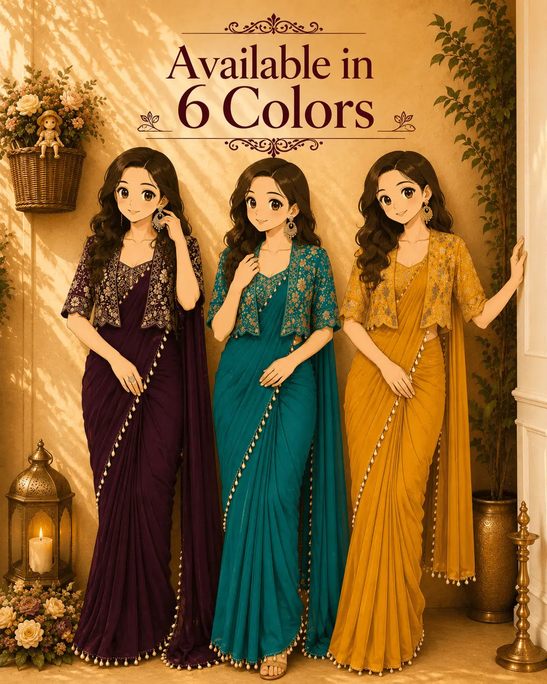 Premium Ready to Wear Saree with Jacket