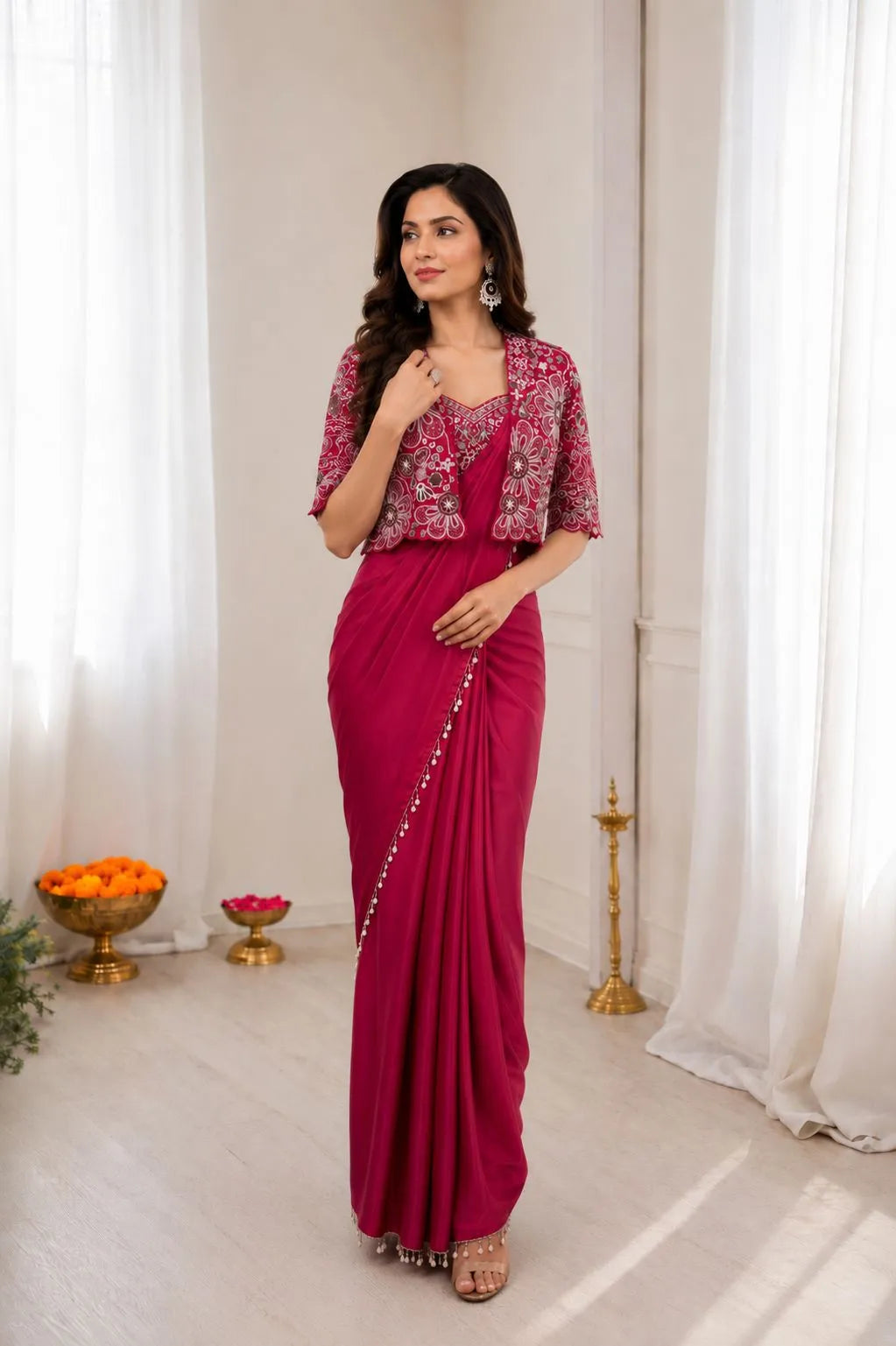 Premium Ready to Wear Saree with Jacket