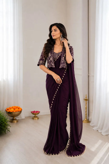 Premium Ready to Wear Saree with Jacket
