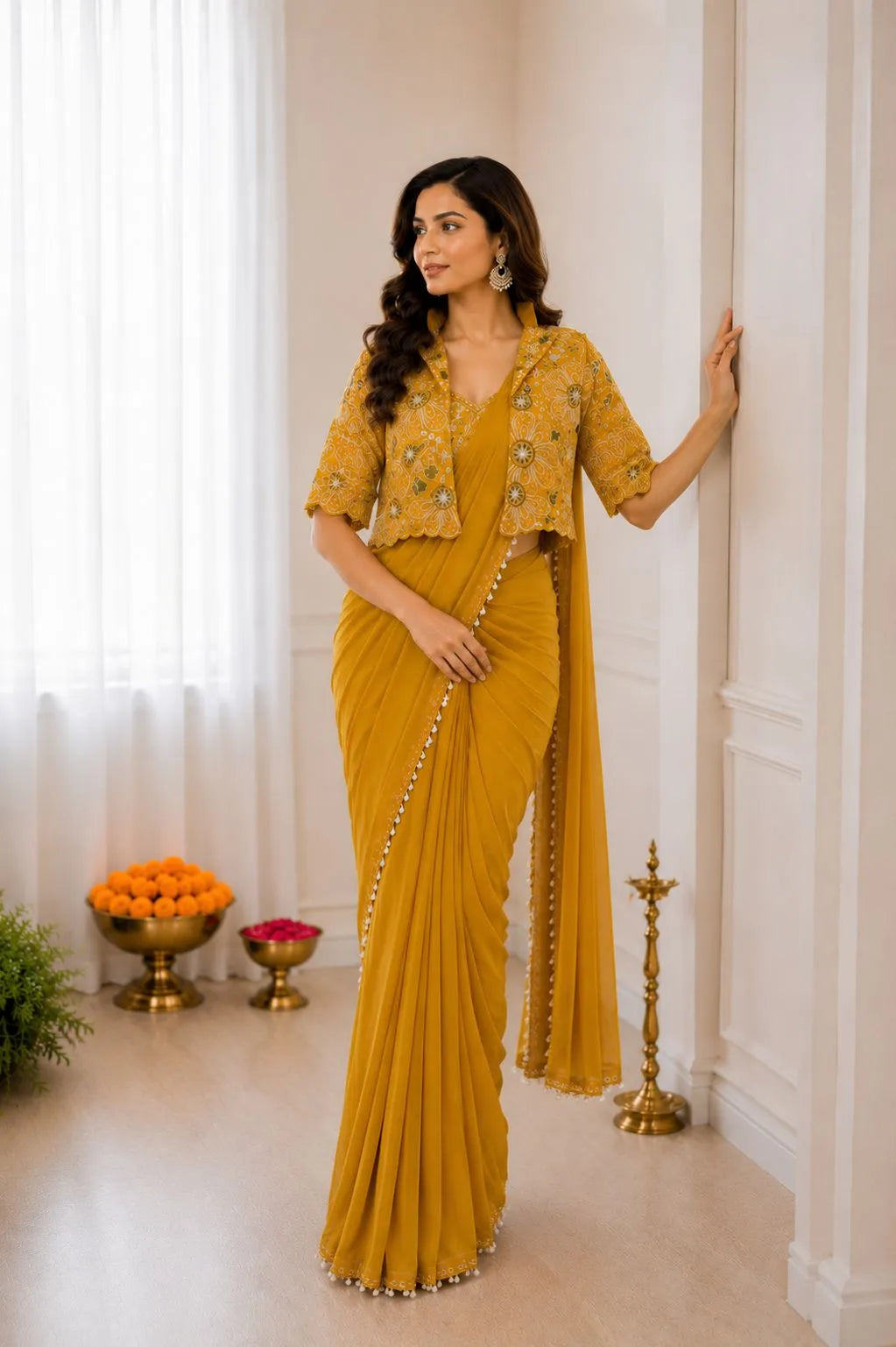 Premium Ready to Wear Saree with Jacket