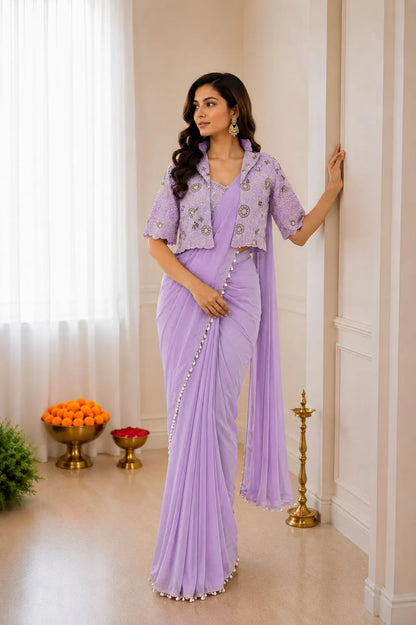 Premium Ready to Wear Saree with Jacket