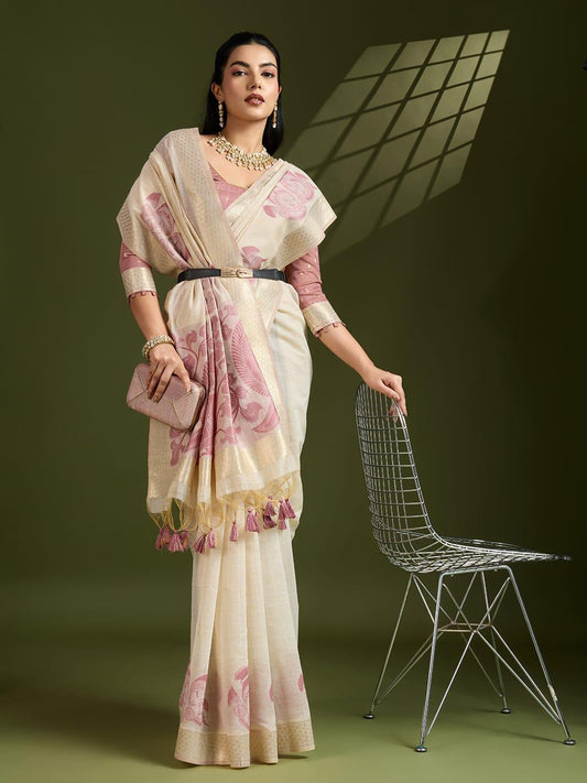 Premium Soft Muga Cotton Saree for Women