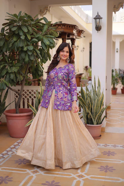Printed Lehenga with Blouse Set