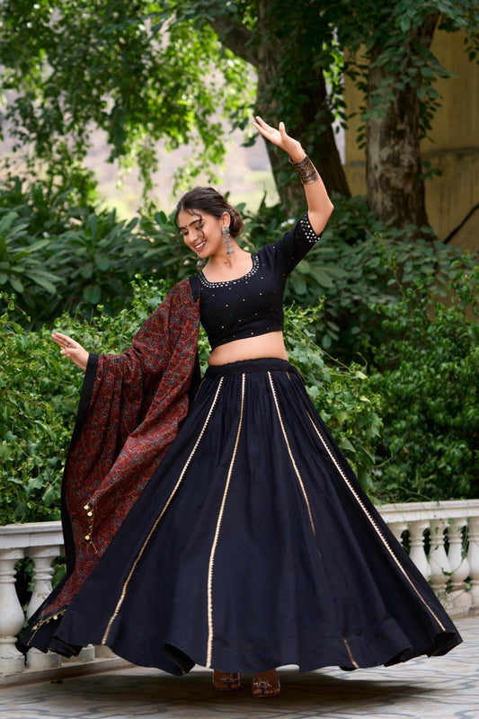 Pure Cotton Lehenga Set for Navaratri Festival
