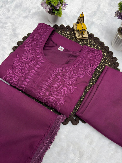 Purple Party Wear Suit Set