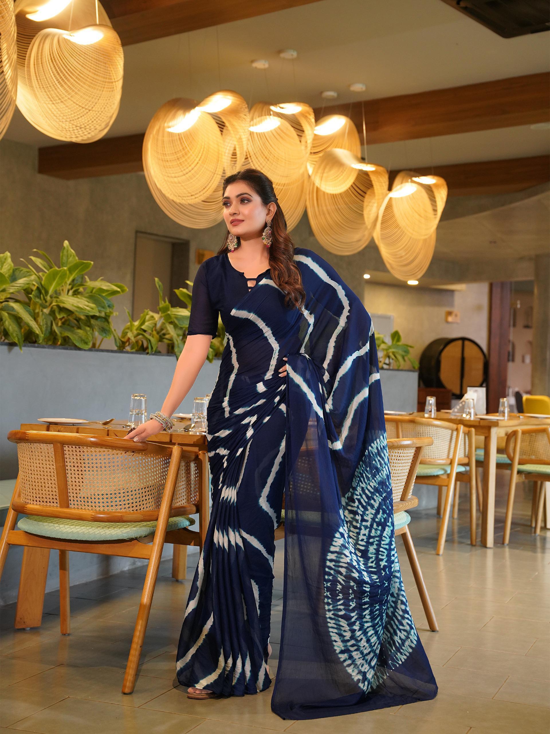 Rajasthani Leheriya Saree for Women in 10 Colors