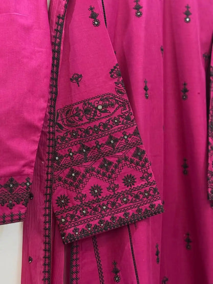Rayon Embroidered Farshi Suit for Women