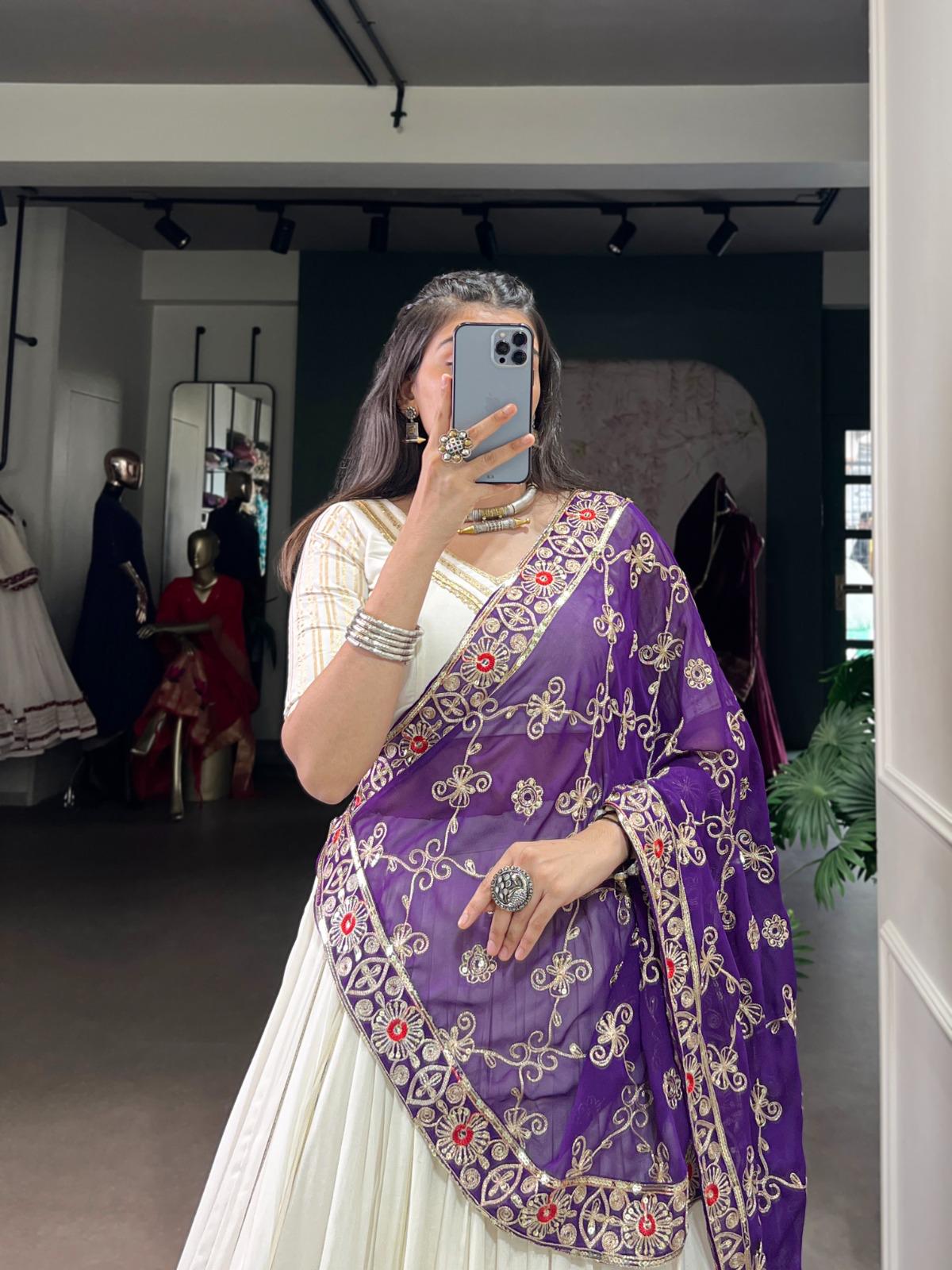 Rayon Embroidered Lehenga Set with Dupatta for Events