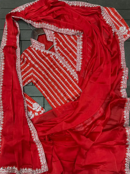 Ready to Wear Saree with Full Koti