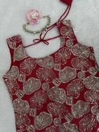 Simmer Silk Top Plazzo Set