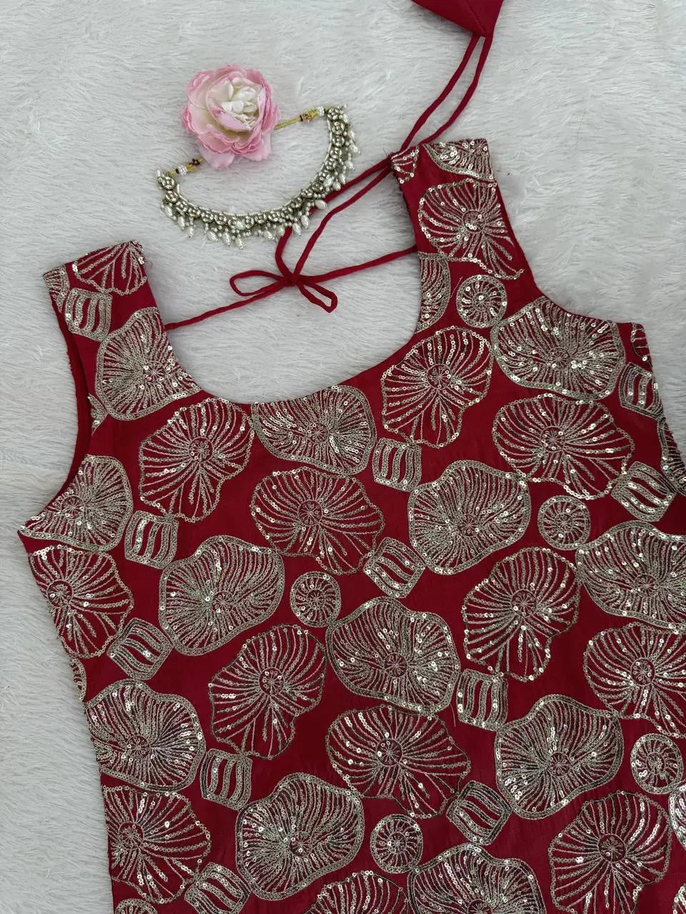 Simmer Silk Top Plazzo Set