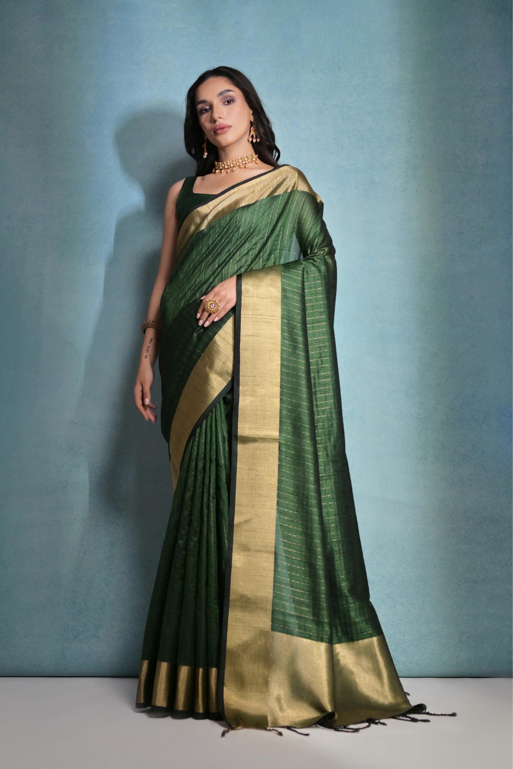Soft Banarasi Raw Silk Saree for Festive Occasion