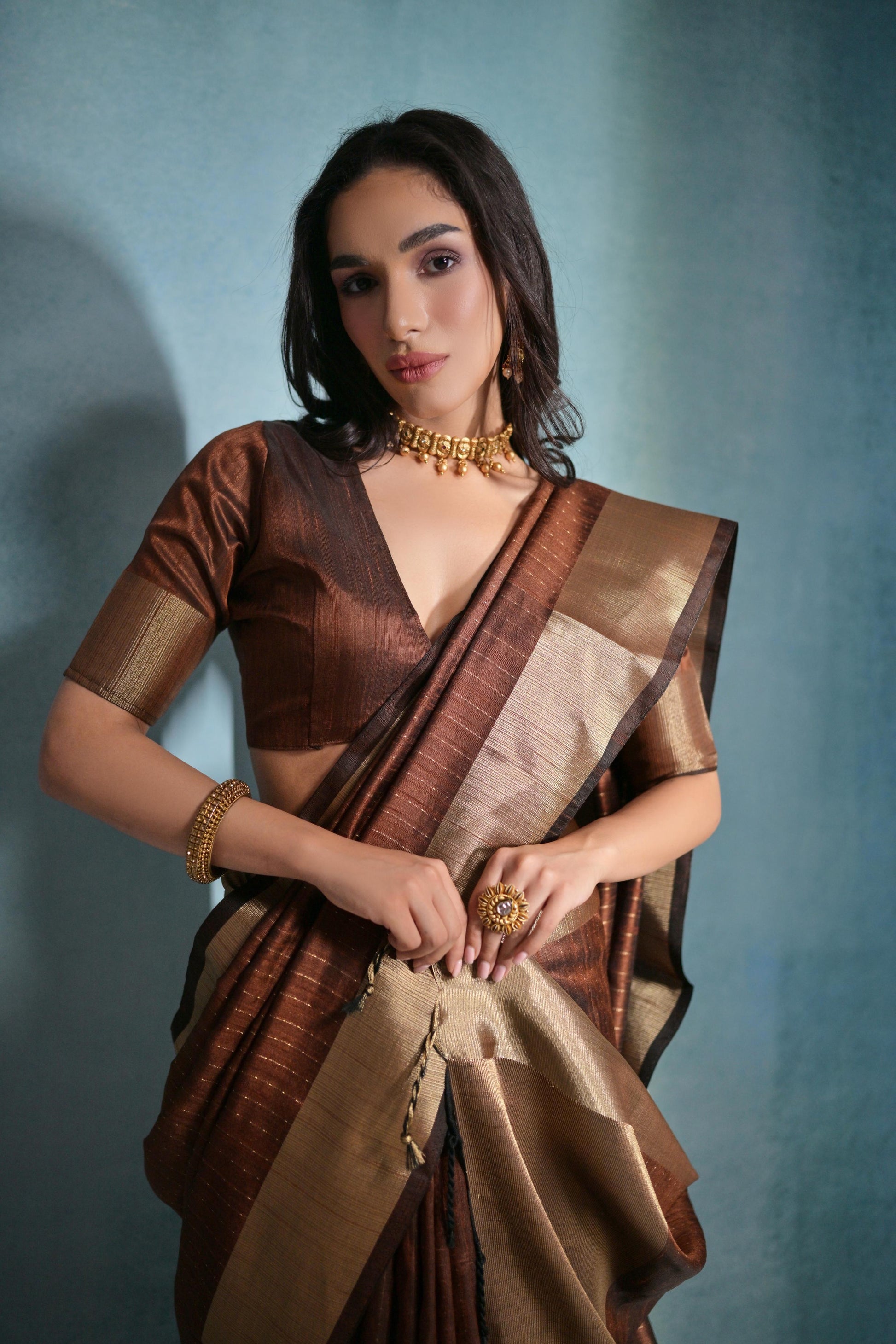 Soft Banarasi Raw Silk Saree for Festive Occasion