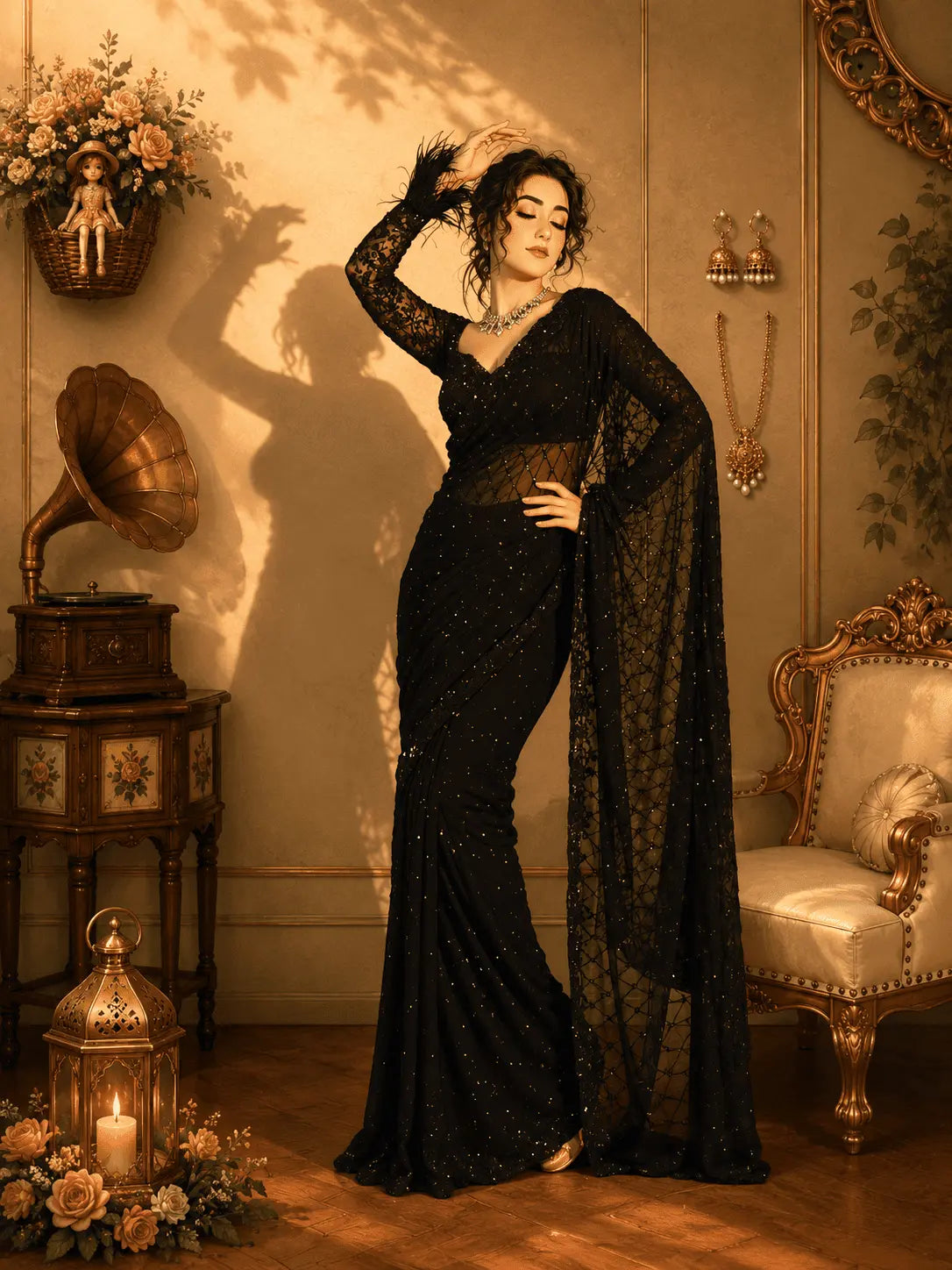Soft Net Saree for Women
